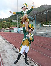 das Tanzpaar der Düsseldorfer Prinzen-Garde Tina Brahm und Alexander Ritter (©Foto. Martin Schmitz)